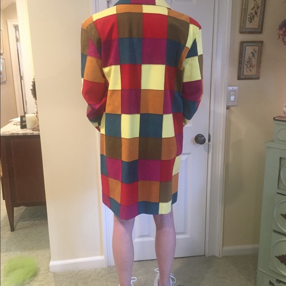 Todd Oldham patchwork faux suede jacket - Picture 5 of 7